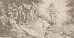 Lazarus opstandelse, 1645. af Salvatore Castiglione