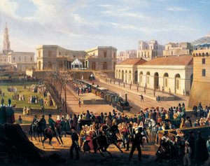 Indvielse af Napoli-Portici jernbanen, oktober