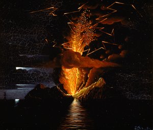 King Ferdinand Island, omkring 1831 (olie på lærred) af Salvatore Fergola