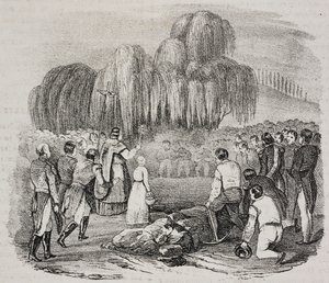 Napoleon Bonapartes begravelse på St Helena-øen, den 9. maj