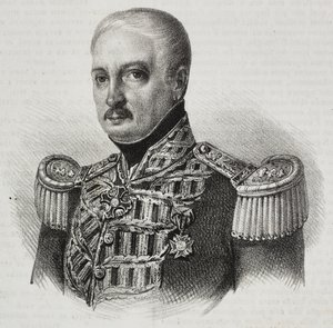 Portræt af marskal Francesco Maria Tanchi (1773-1843), litografi af Salvatore Puglia fra Poliorama Pittoresco, nr. 46, 24. juni af Salvatore Puglia