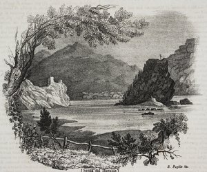 Udsigt over Donau, litografi af Salvatore Puglia fra Poliorama Pittoresco, nr. 31, 11. marts af Salvatore Puglia