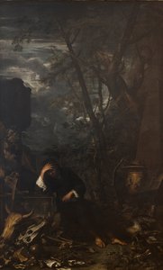 Demokrit i meditation, 1651