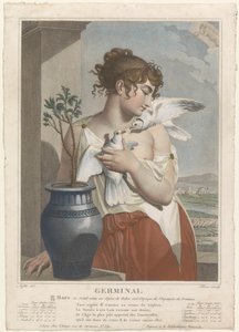 Måneder i det andet år af den franske republikanske kalender Germinal (21. marts – 19. april) Germinal (titel på objekt) De tolv måneder i den franske republikanske kalender (serietitel) Les Mois Republicains (serietitel) af Salvatore Tresca