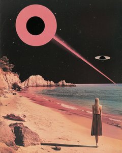 Pink UFO-strandaften