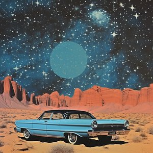 Retro ørkenkosmos af Samantha Hearn