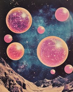 Surrealistisk kosmisk landskab af Samantha Hearn