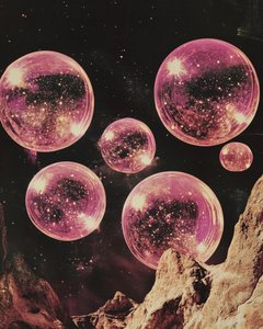 Surrealistiske lyserøde planeter af Samantha Hearn