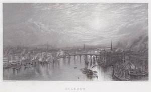 Glasgow (gravering) af Samuel (after) Bough