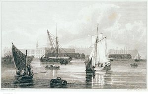 Deptford, ca. 1812 (radering) af Samuel (after) Owen