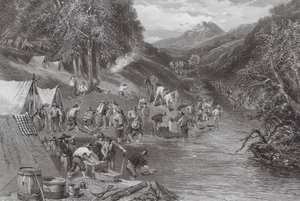 Australien: Alluvial guldvaskning (gravering)