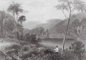 Australien: Fairlight Glen, ved Warragamba (gravering) af Samuel (after) Prout