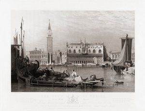 Dogepaladset og Markuspladsen, Venedig