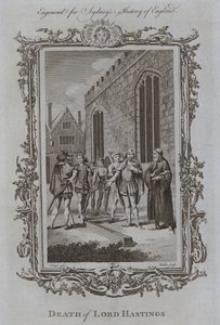 Lord Hastings død (gravering) af Samuel (after) Wale
