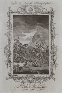 Slaget ved Agincourt (gravering) af Samuel (after) Wale