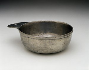 Porringer, ca. 1775-1825 (tin) af Samuel (attr.to) Pennock