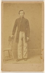 [Uidentificeret sydstatssoldat, stående]. af Samuel A. Cooley