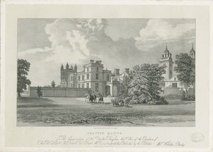 Drayton Bassett - "Drayton Manor": lithograph, and [? 19th century] dani af Samuel A. Rayner