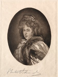 Frøken Farren, grevinde af Derby, det 19.-20. århundrede. af Samuel Arlent Edwards
