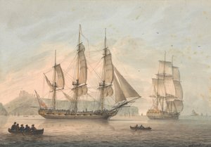 Skibe af linjen ud for Dover