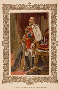 Kuningas Edward VII kruunausvaatteissa af Samuel Begg