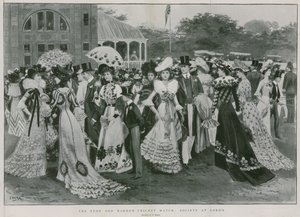 Eton og Harrow cricketkamp: Society at Lord