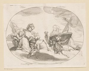 Fides (tro) og Charitas (kærlighed) Fides et Charitas (titel på objekt) Forskellige designs (serietitel) Opera Varia Historica, Poetica & Iconologica (serietitel)