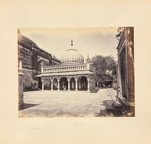 Delhi; Nizam-ud-Dins grav af Samuel Bourne