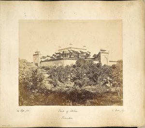 Secundra; Akbars mausoleum af Samuel Bourne