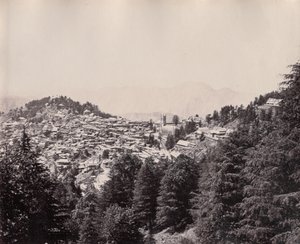 Shimla af Samuel Bourne