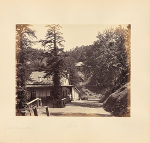 Simla; The Mall, Combermere Ridge af Samuel Bourne