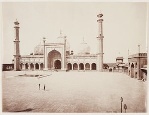 Udsigt over en moske, ca. 1860 (albumin print fra glasnegativ) af Samuel Bourne