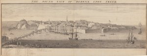 Den sydlige udsigt over Berwick Upon Tweed
