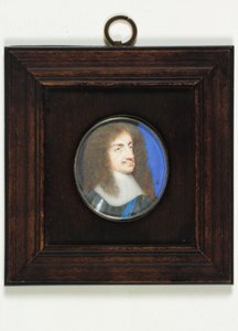 Charles II (akvarel på vellum) af Samuel Cooper