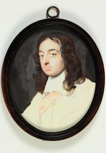 Portræt af Sir Edward Harley (wc på vellum)