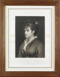 Moretta - En venetiansk pige (mezzotint)