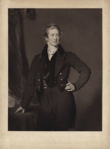 Sir Robert Peel, engelsk konservativ politiker og premierminister (gravering)