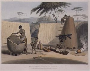 Booshuana Women Manufacturing Earthen Ware, tallerken 23 fra 