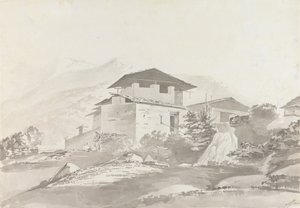 I nærheden af ​​Tassisudon [Tashicho Dzong] af Samuel Davis