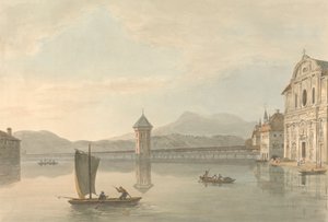 Udsigt ved Luzern: Jesuitthøjskolen