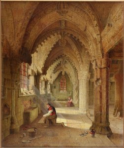 Rosslyn Chapel, ca.1852 af Samuel Dukinfield Swarbreck