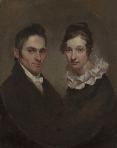 Pastor (1789-1869) og fru Hiram Bingham (Sybil Mosely, død 1848) af Samuel Finley Breese Morse