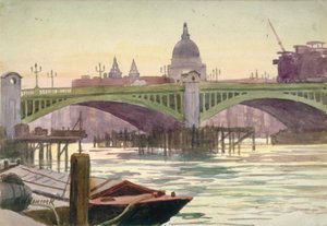 Southwark Bridge, London, 1930 af Samuel Harry Hancock