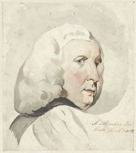 Hovedet af en mand, til højre af Samuel Henri Mendes da Costa