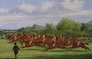 Starten på 1862-derbyet, 1862 (se 451913 for par) af Samuel Henry Alken