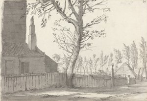 High Street ved Manor House, Marylebone af Samuel Hieronymus Grimm