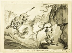 Dr. Sparmans historie om hottentotten og løven af Samuel Howett