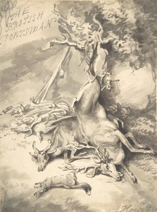 Design til frontispice af The British Sportsman, ca. 1812. af Samuel Howitt