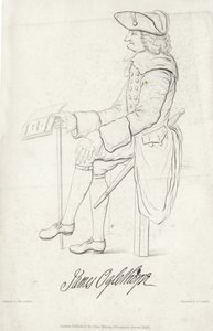 Portræt af James Oglethorpe af Samuel Ireland
