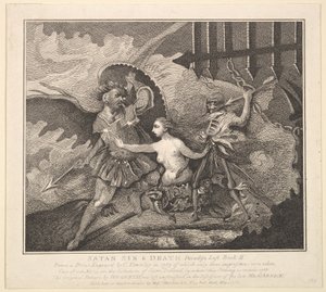 Satan, synd og død Paradis tabt, bog II, 1. maj 1788.